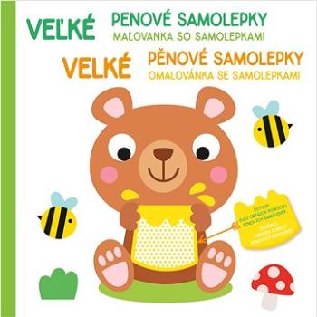 Velké pěnové samolepky Medvídek: Veľké penové samolepky Medvedík (9789464226546)