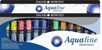 Daler Rowney Aquafine Sada akvarelových barev 12 x 8 ml