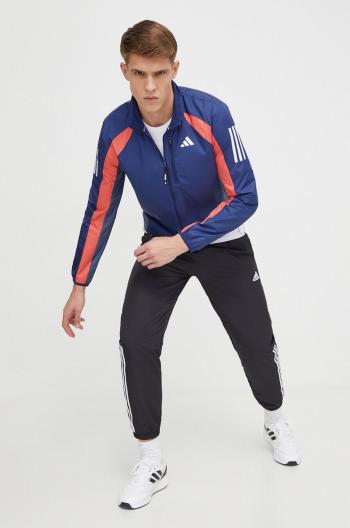 Větrovka adidas Performance Own the Run tmavomodrá barva, přechodná, IK4992