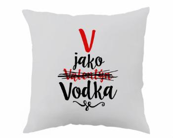 Polštář V jako Vodka