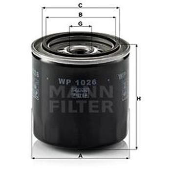 MANN-FILTER WP1026 pro vozy TOYOTA (WP1026)