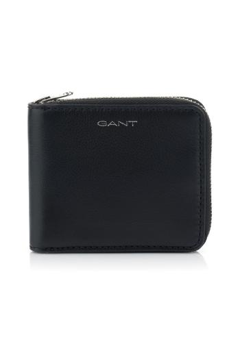 PENĚŽENKA GANT LEATHER ZIP WALLET BLACK