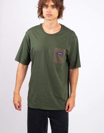 Tričko Patagonia M's Daily Pocket Tee Torrey Pine Green