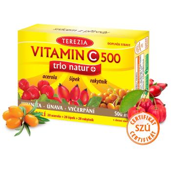 Vitamin C TRIO NATUR+ 60 kapslí