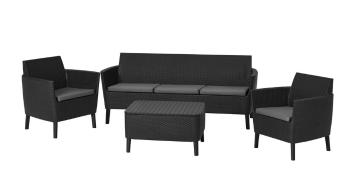 Allibert SALEMO 3 seater Zahradní polyratanový set - grafit