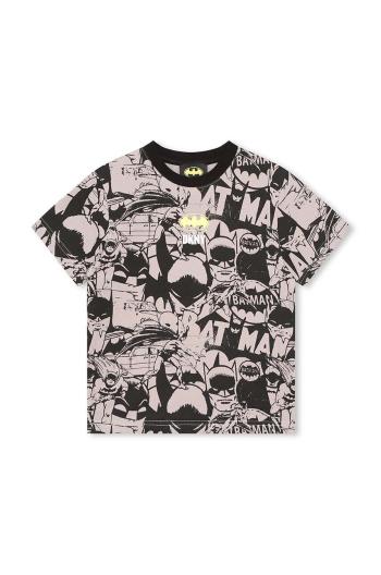 Dětské bavlněné tričko Dkny x DC Comics černá barva