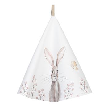 Kulatá utěrka s motivem králíčka Rustic Easter Bunny – Ø 80 cm REB48