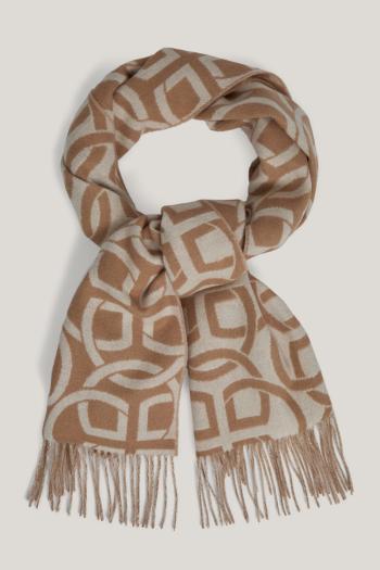 ŠÁLA GANT G PATTERN SCARF CARAMEL BEIGE