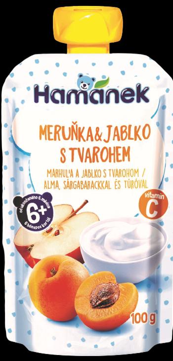 HAMÁNEK Marhuľová a jablková kapsa s tvarohom 100 g