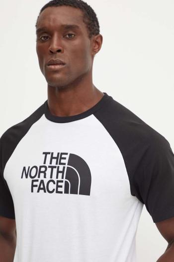 Tričko The North Face Raglan Easy Tee bílá barva, s potiskem, NF0A8A6EFN41