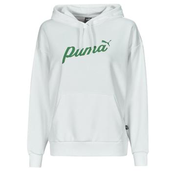 Puma  ESS+ BLOSSOM SCRIPT HOODIE TR  Mikiny Biela