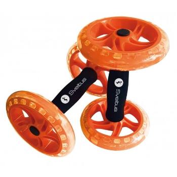 SVELTUS DOUBLE AB WHEEL Posilovací kolečka, oranžová, velikost