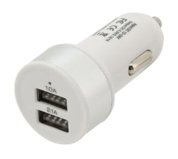 Compass Zástrčka 2xUSB 12-24V 5V/2100mA, 07406