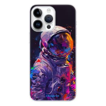 Odolné silikonové pouzdro iSaprio - Neon Astronaut - iPhone 15 Pro Max