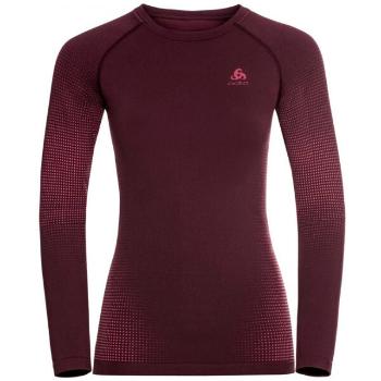 Odlo BL TOP CREW NECK L/S PERFORMANCE WARM EC Funkční tričko, vínová, velikost