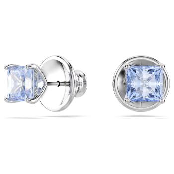 Swarovski Nadčasové náušnice s modrým krystalem Matrix 5723561