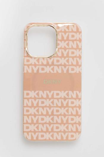 Obal na telefon Dkny iPhone 13 Pro / 13 6.1 oranžová barva, DKHMP13LHRHSEP