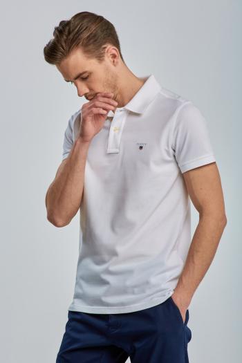 POLOKOŠILE GANT ORIGINAL SLIM PIQUE SS RUGGER WHITE