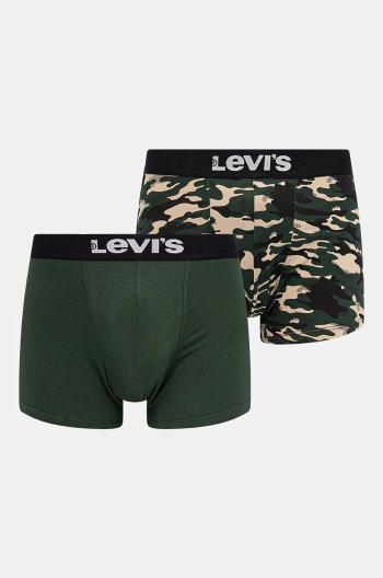 Boxerky Levi's 2-pack pánské, zelená barva, 37149-1025