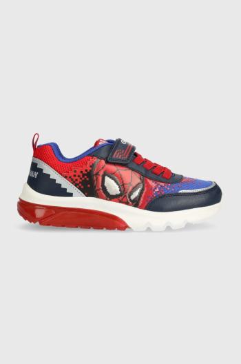 Dětské sneakers boty Geox x Marvel, Spider-Man červená barva