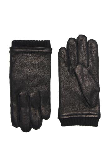 RUKAVICE GANT D1. LEATHER GLOVES BLACK