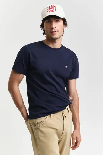 TRIČKO GANT SLIM SHIELD SS T-SHIRT EVENING BLUE