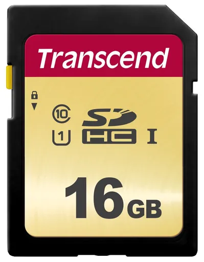 TRANSCEND SDHC karta 16GB 500S, UHS-I U1 (R:95/W:60 MB/s)