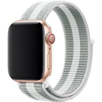 Eternico Airy pro Apple Watch 38mm / 40mm / 41mm  Elephant Gray with White stripe    (AET-AWAY-ElGW-38)