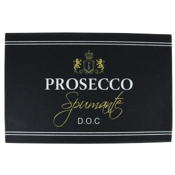 Černá podlahová rohožka Prosecco wine - 75*50*1cm RARMWP