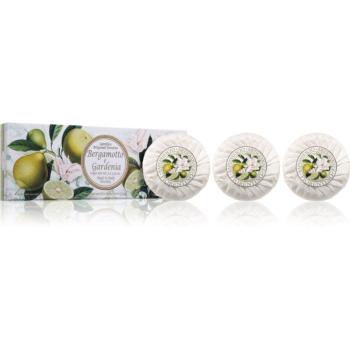 Saponificio Artigianale Fiorentino Bergamot and Gardenia Set sada tuhých mýdel