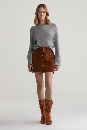 SUKNĚ GANT CORD MINI SKIRT CACAO