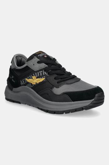 Sneakers boty Aeronautica Militare černá barva, SC286CT3377