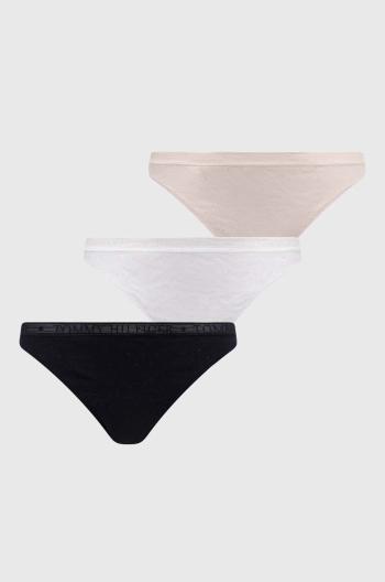 Tanga Tommy Hilfiger 3-pack růžová barva, UW0UW05285