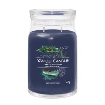 Yankee Candle Aromatická svíčka Signature sklo velké Lakefront Lodge 567 g