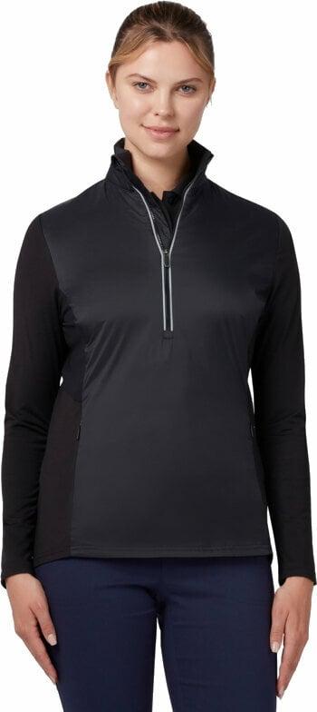 Callaway Mixed Media 1/4 Zip Water Resistant Caviar L Bunda