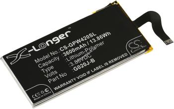 Helyettesítő mobiltelefon, okostelefon akku Google Pixel 4 XL 3600mAh Li-Polymer