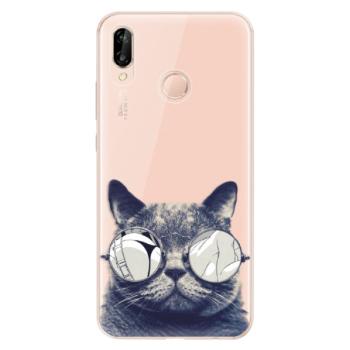 Odolné silikonové pouzdro iSaprio - Crazy Cat 01 - Huawei P20 Lite