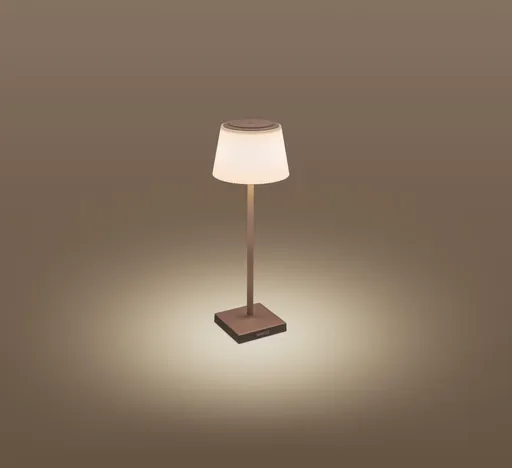 CENTURY Nabíjecí stmívatelné stolní LED svítidlo MARGO corten 4W 3000K IP54 USB