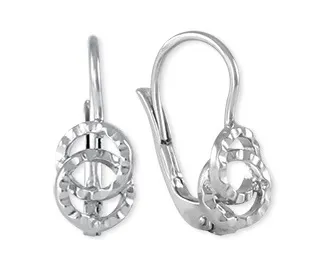 Soliter Módní broušené stříbrné náušnice 431 001 00561 04