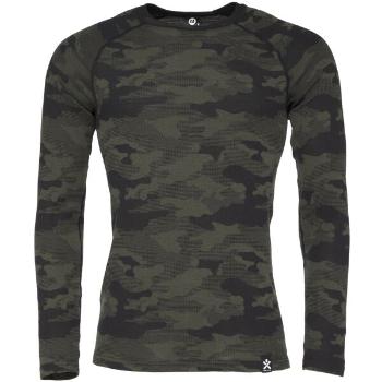 Bula CAMO MERINO WOOL CREW Férfi felső, khaki, méret