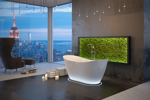 BESCO Volně stojící vana VIYA bílá Rozměr vany 170 × 70  VANAND17W