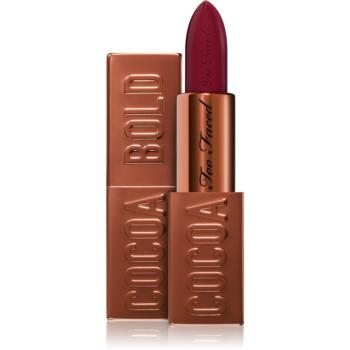 Too Faced Cocoa Bold Lipstick krémová rtěnka odstín Triple Fudge 3,3 g
