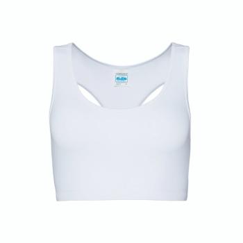 Just Cool Dámský sportovní crop top - Arktická bílá | XS