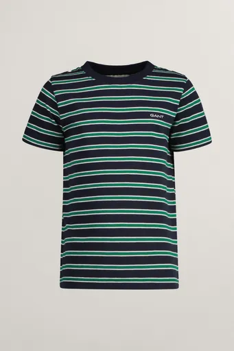 TRIČKO GANT STRIPED SS T-SHIRT EVENING BLUE