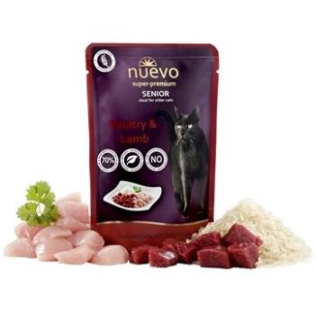 Nuevo kočka kapsa senior drůbeží a jehněčí s rýží 85 g (4250231598548)