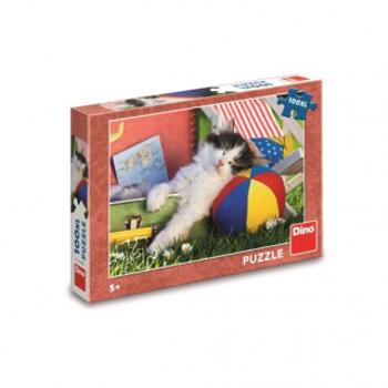 Puzzle 100XL Kotě odpočívá - Zdeněk Němeček