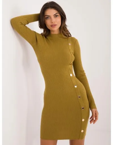 Dámské šaty inline střihu Olive fit pletené