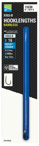 Preston innovations návazec mag store hooklenght xs02-b 15 cm - velikost háčku 16