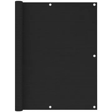 Balkonová zástěna antracitová 120 x 300 cm HDPE (310844)