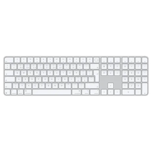 Apple Magic Keyboard Numeric Touch ID/Bezdrátová Bluetooth/SK layout/Bílá